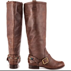 ⚪ Lucky Brand May Brown Winter Haze Riding Boots